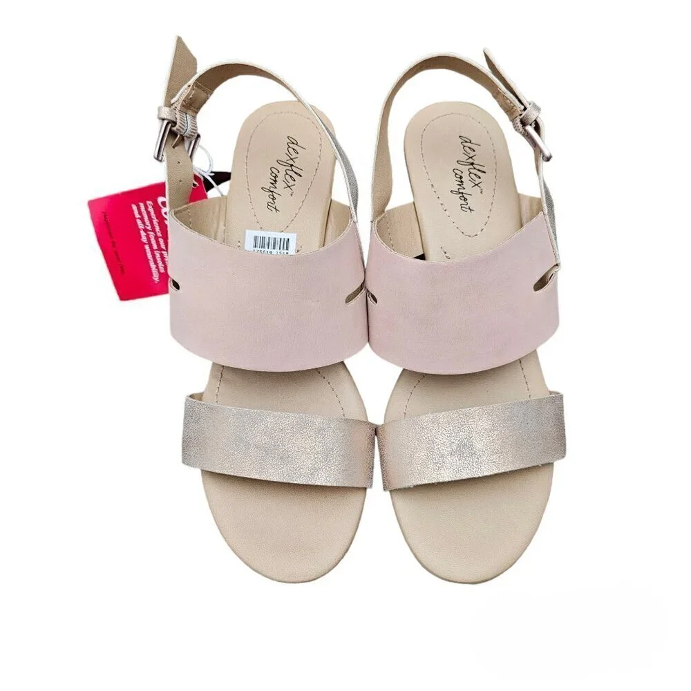 Dexflex Comfort Trance Blush Wedge Slingback Sandal